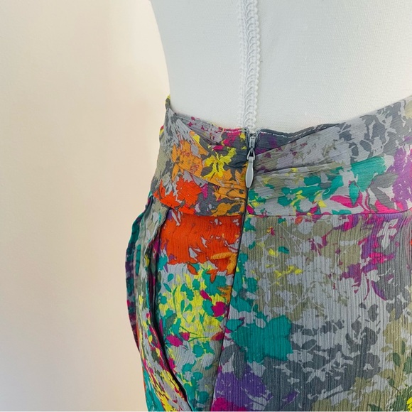 Sheer Tulip Skirt Abstract Multicolor Mossimo Supply Co. Women’s Medium - Picture 3 of 8